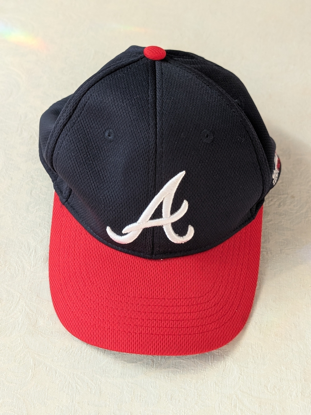 OC Sports Atlanta Braves MLB Baseball Youth Adjustable Cap Hat Navy Red